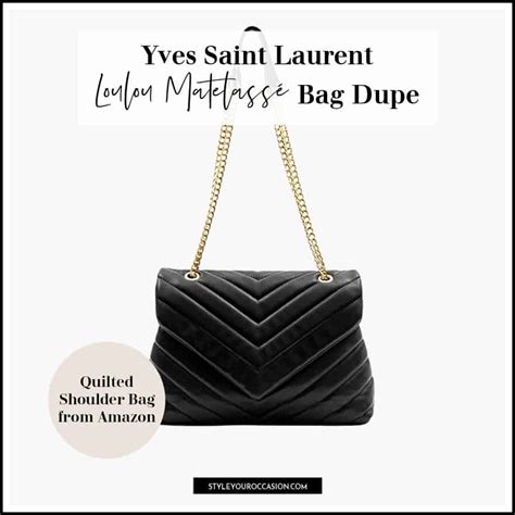 quilted ysl bag dupe|ysl bag dupe amazon 2020.